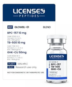 Licensed Peptides BPC157 TB500 GHK-Cu Glow Blend 70mg