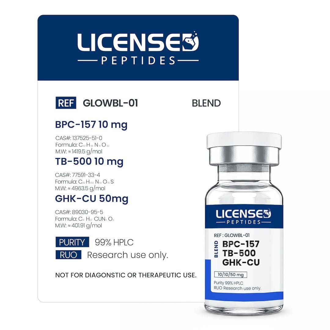 BPC157 TB500 GHK-Cu Glow Blend 70mg for Sale