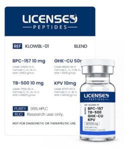 Licensed Peptides BPC157 TB500 GHKCu KPV Klow Blend 80mg